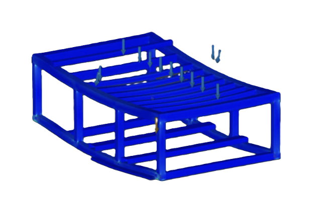 Validação estrutural FEA da CNC Delta PRO